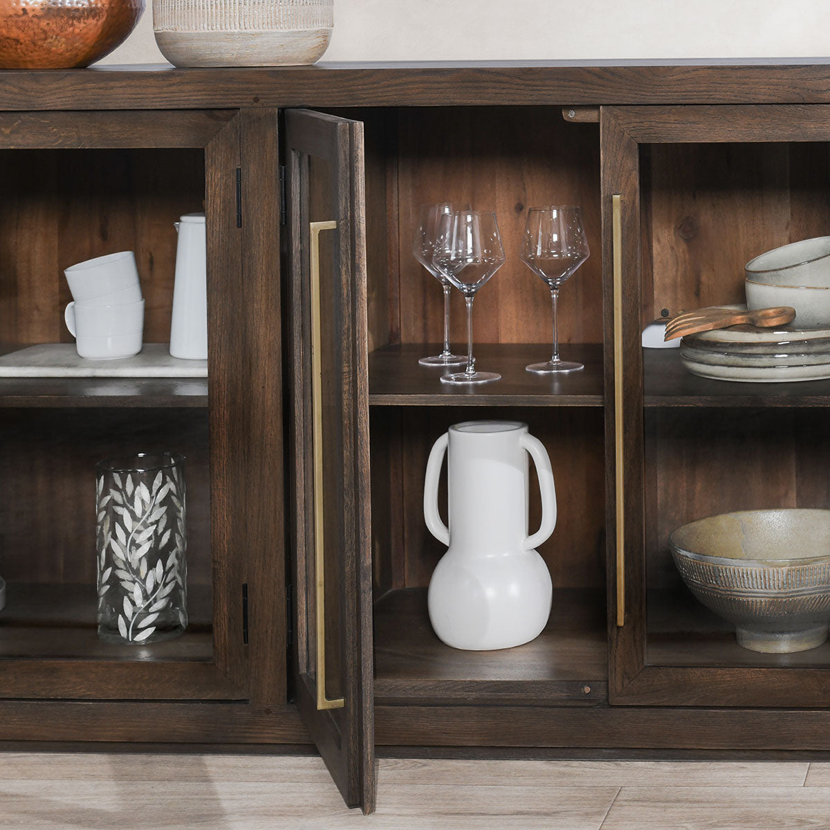 Bradley Cocoa Brown Cabinet - Ornate Home