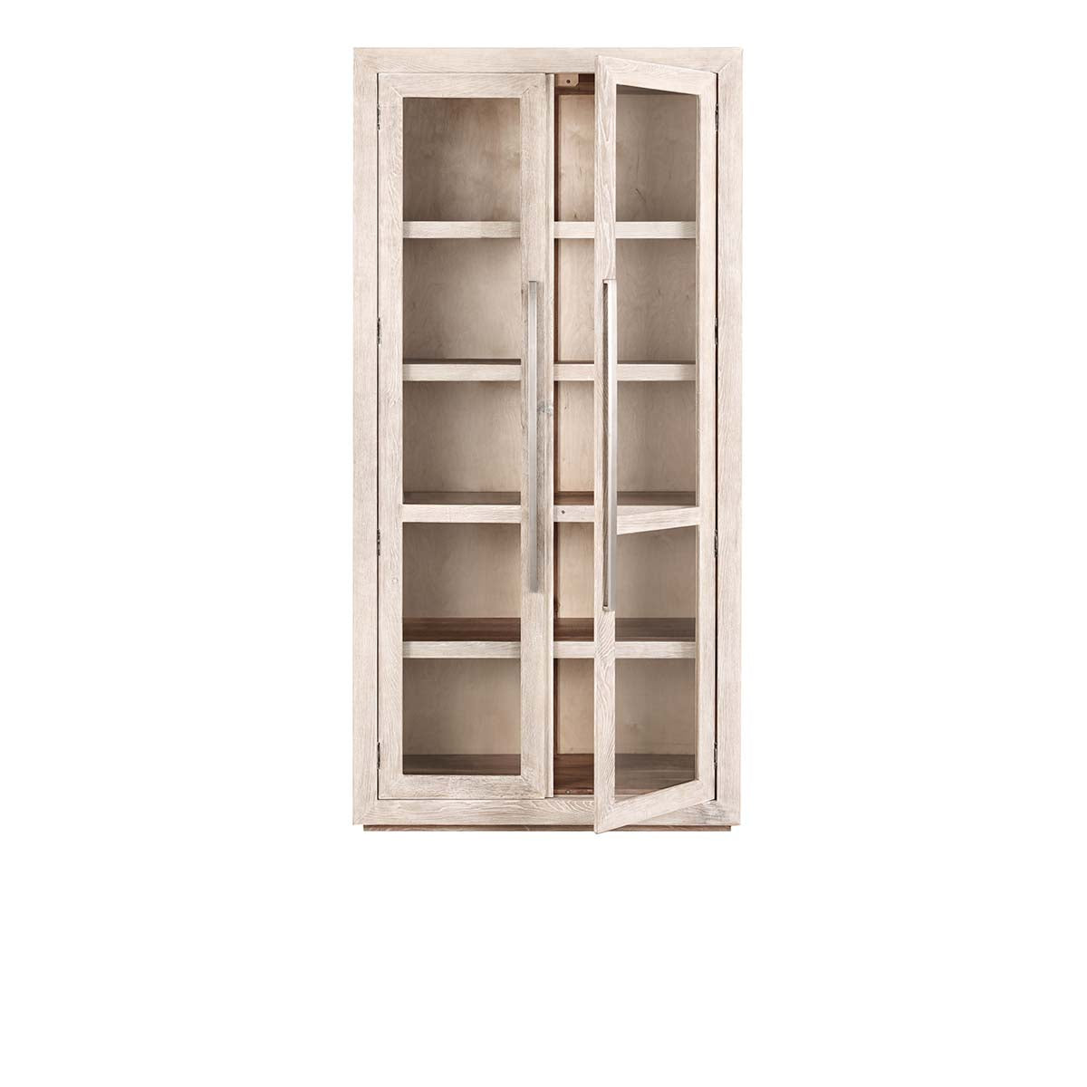 Bradley Whitewash Tall Cabinet - Ornate Home