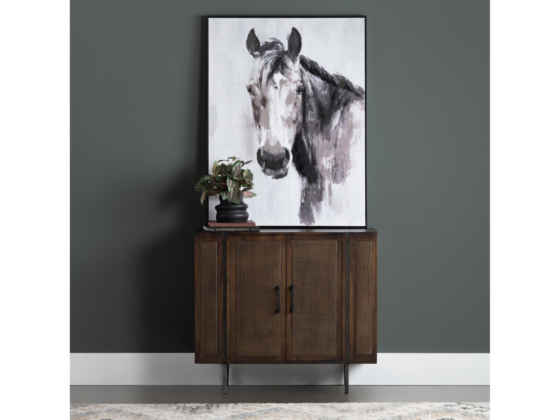 Brantley Brown/White Canvas - Ornate Home