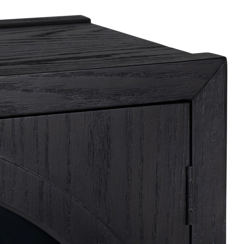Braxton Black Wine Cabinet - Ornate Home