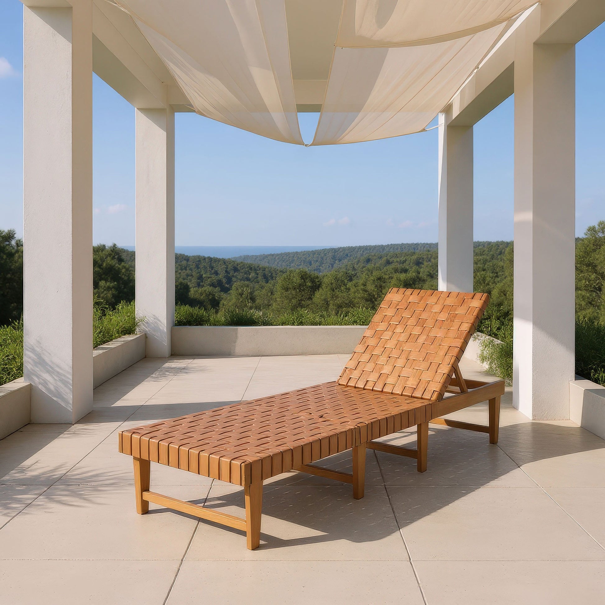 Breath Brown Outdoor Chaise Lounge - Ornate Home