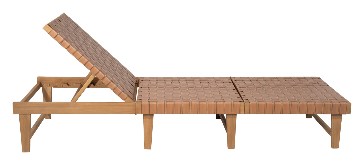 Breath Brown Outdoor Chaise Lounge - Ornate Home