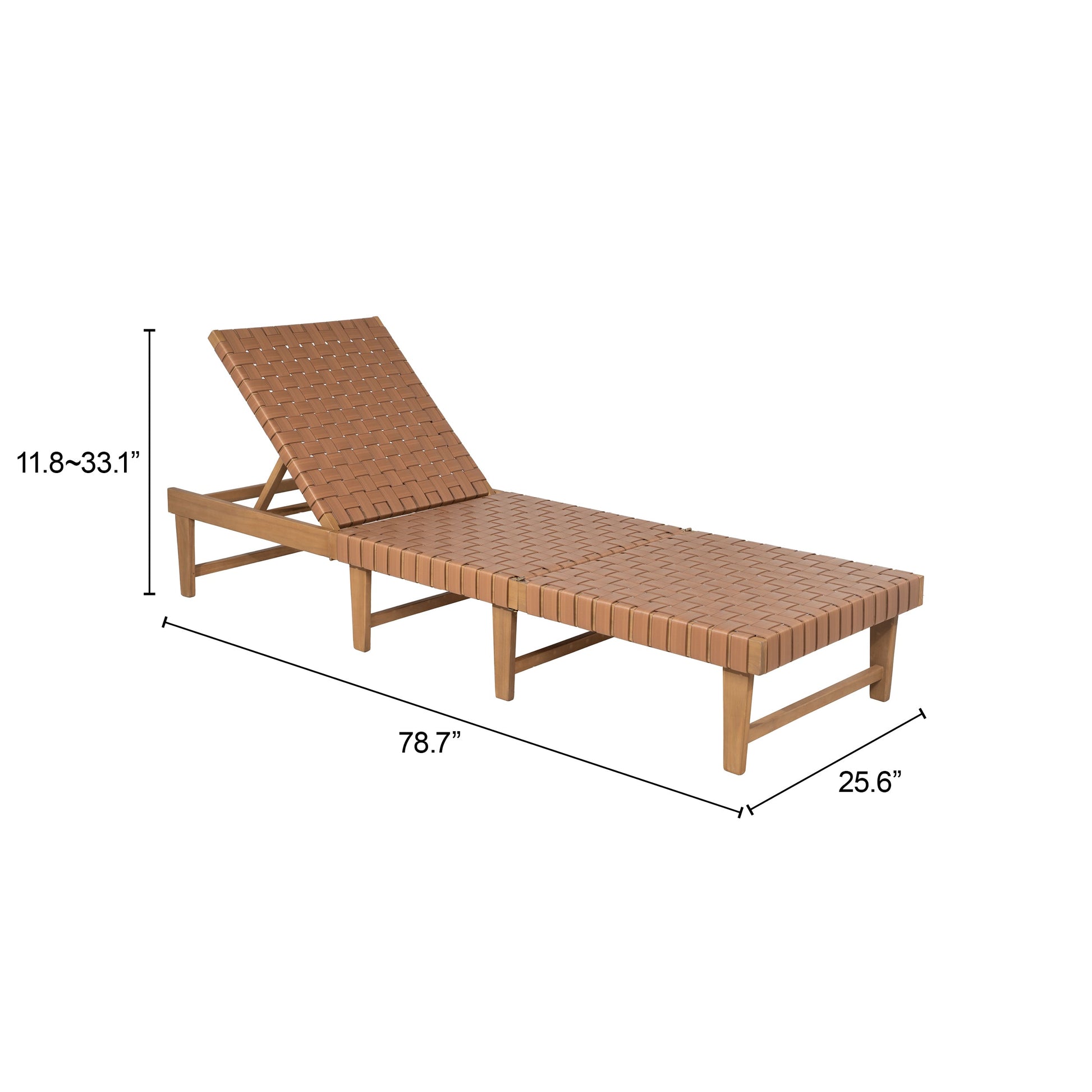 Breath Brown Outdoor Chaise Lounge - Ornate Home