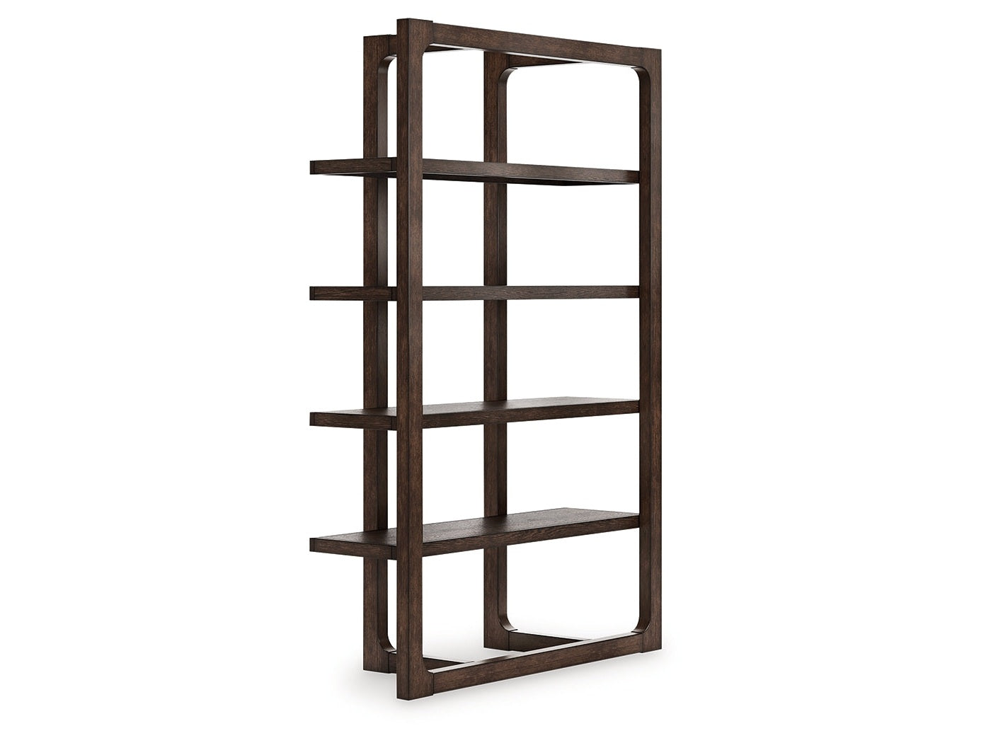 Breckington Dark Brown Bookcase- Viva Furn
