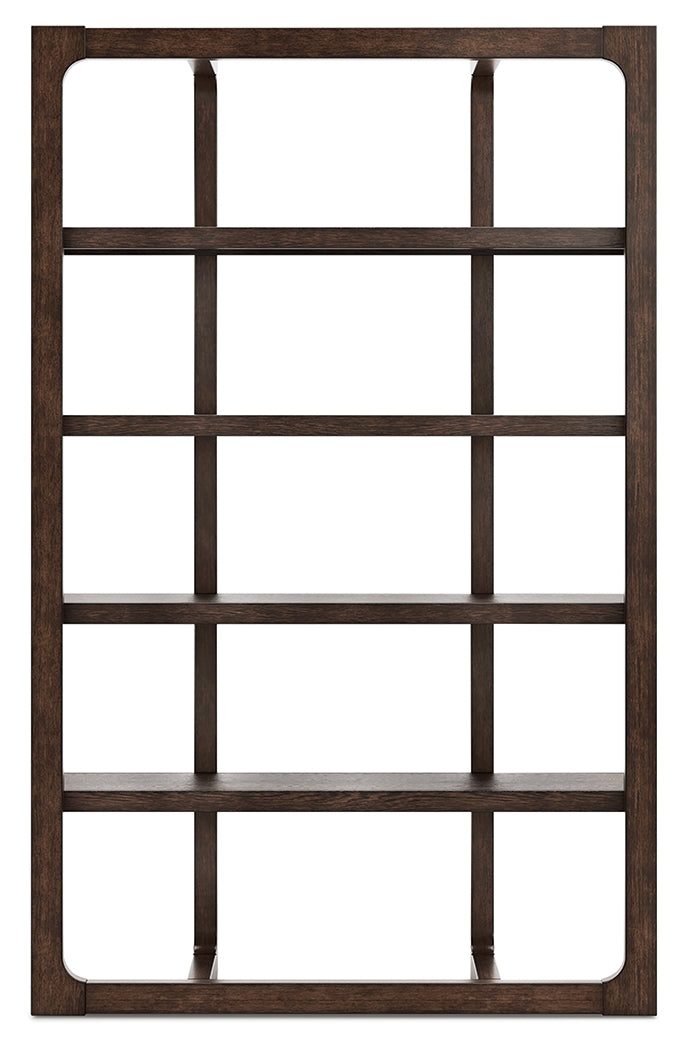 Breckington Dark Brown Bookcase- Viva Furn