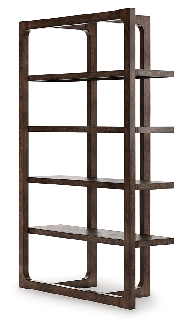 Breckington Dark Brown Bookcase- Viva Furn