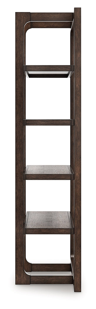 Breckington Dark Brown Bookcase- Viva Furn