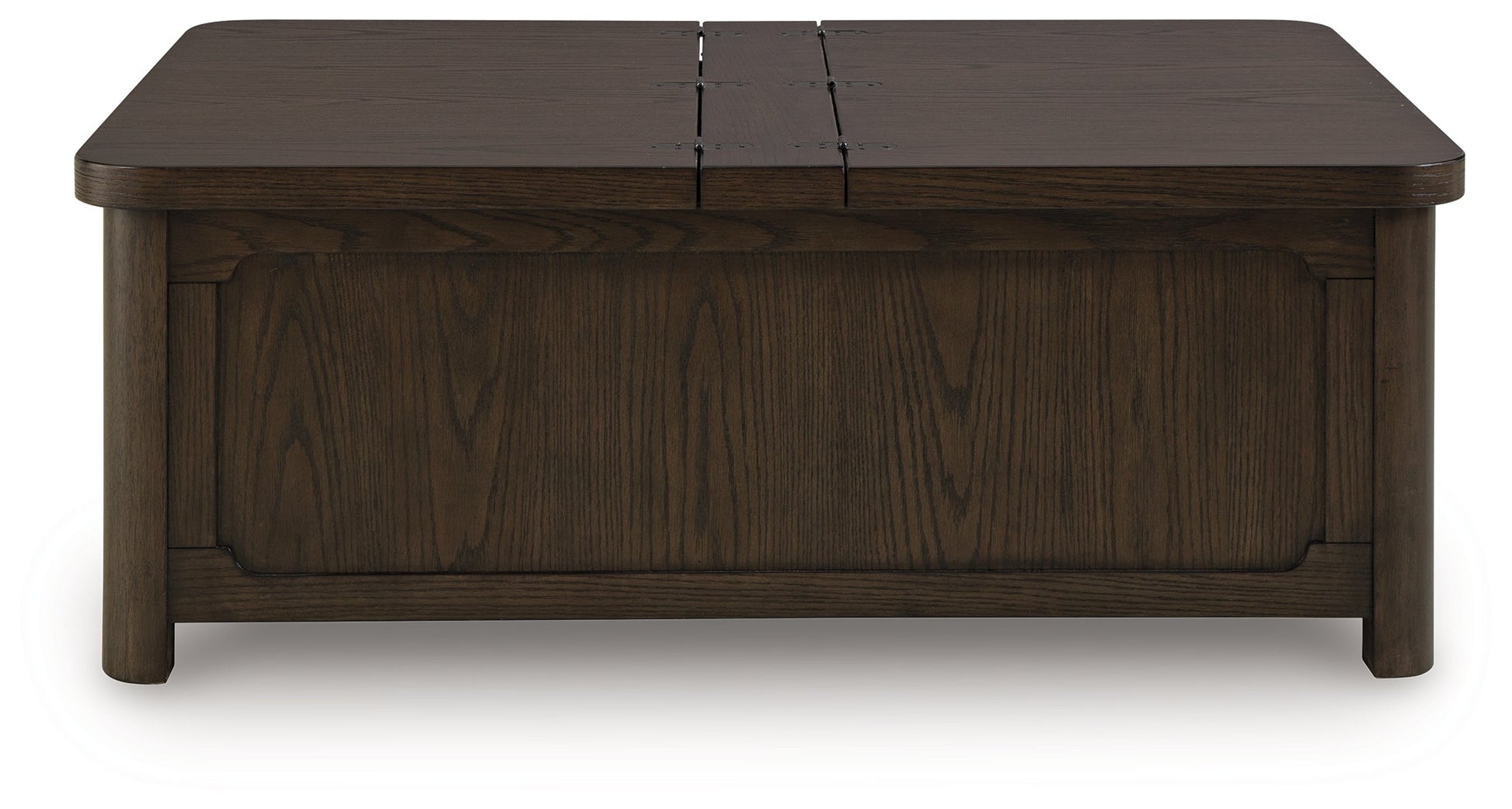 Breckington Dark Brown Cocktail Table with Storage- Viva Furn