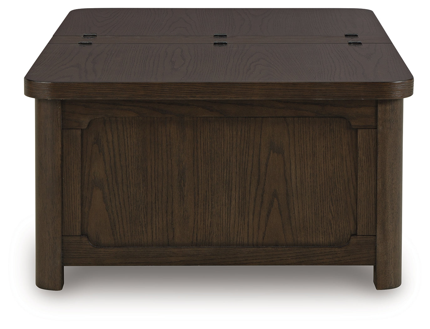 Breckington Dark Brown Cocktail Table with Storage- Viva Furn