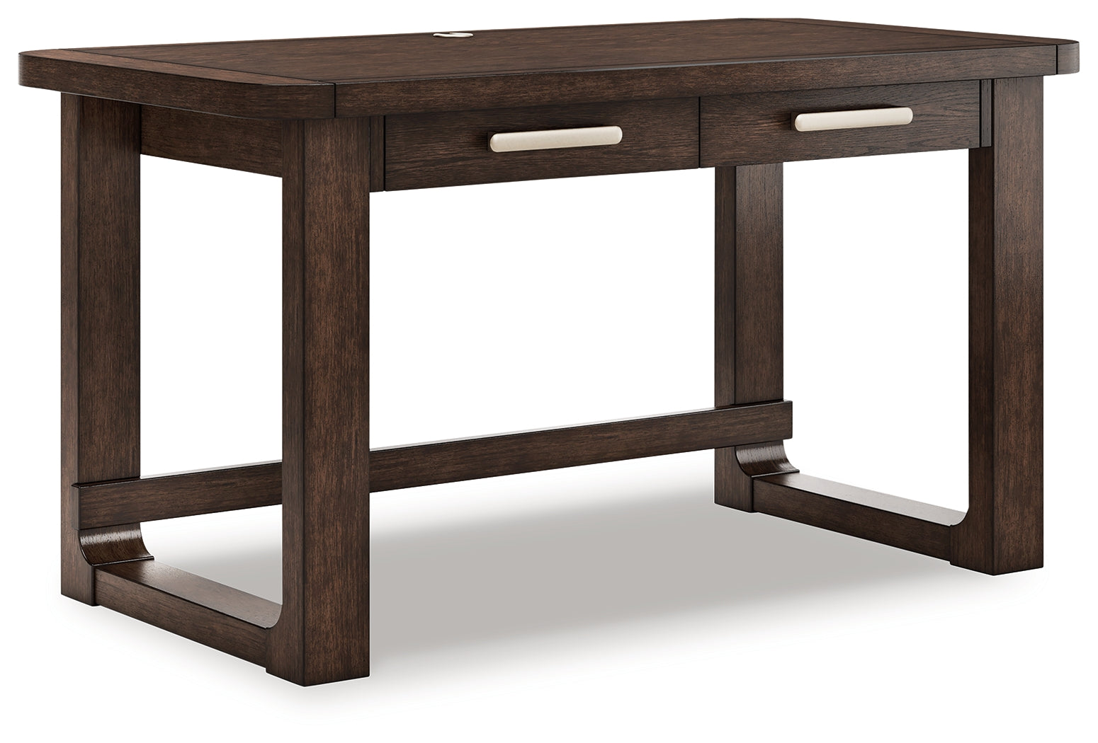Breckington Dark Brown Home Office Desk- Viva Furn