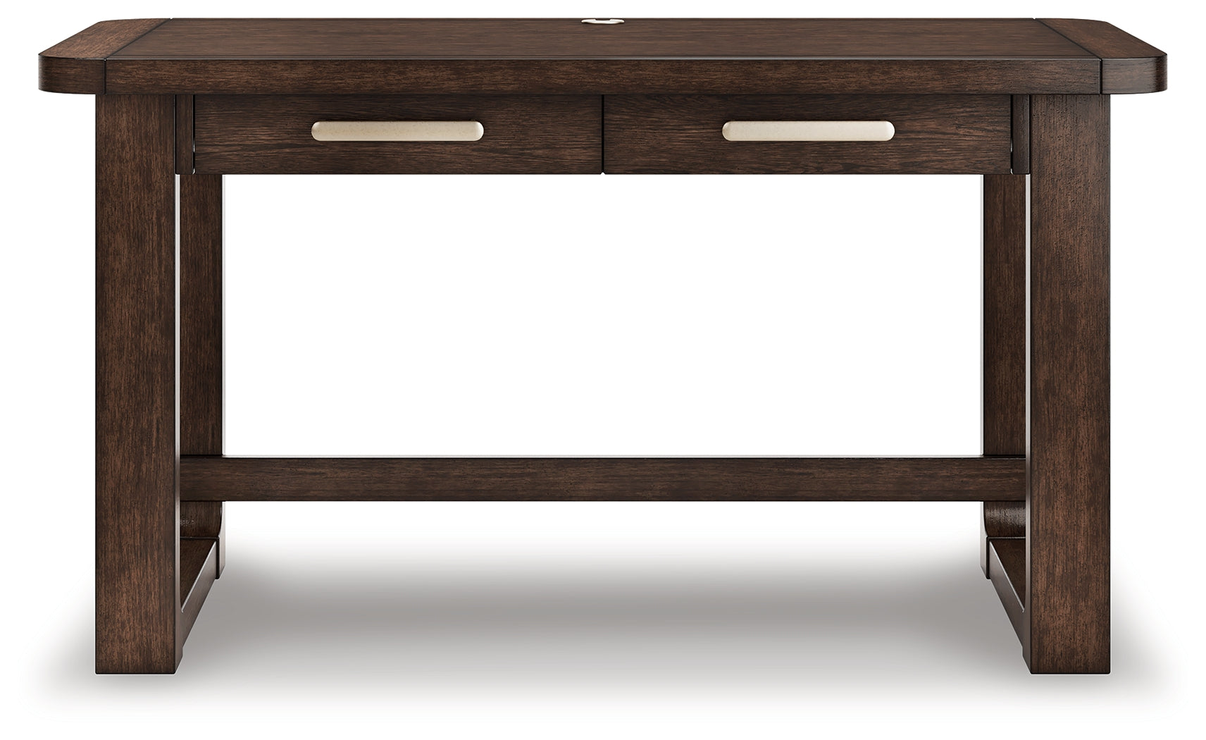 Breckington Dark Brown Home Office Desk- Viva Furn