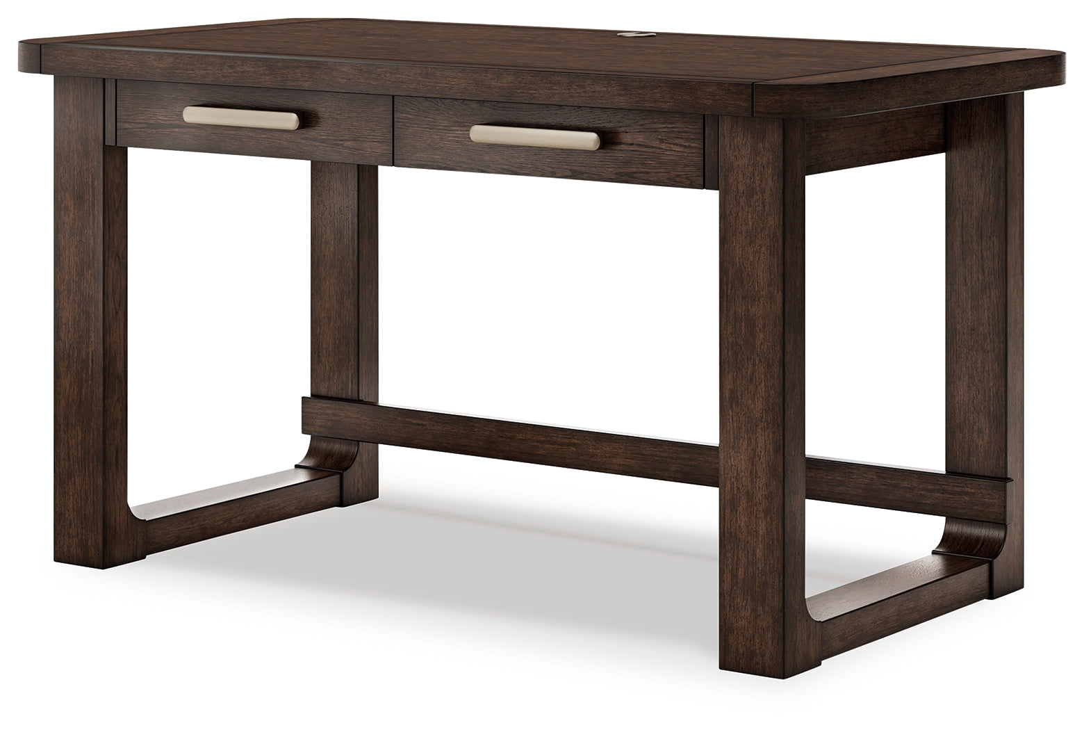 Breckington Dark Brown Home Office Desk- Viva Furn