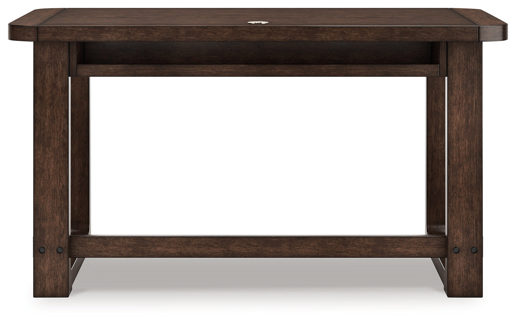 Breckington Dark Brown Home Office Desk- Viva Furn