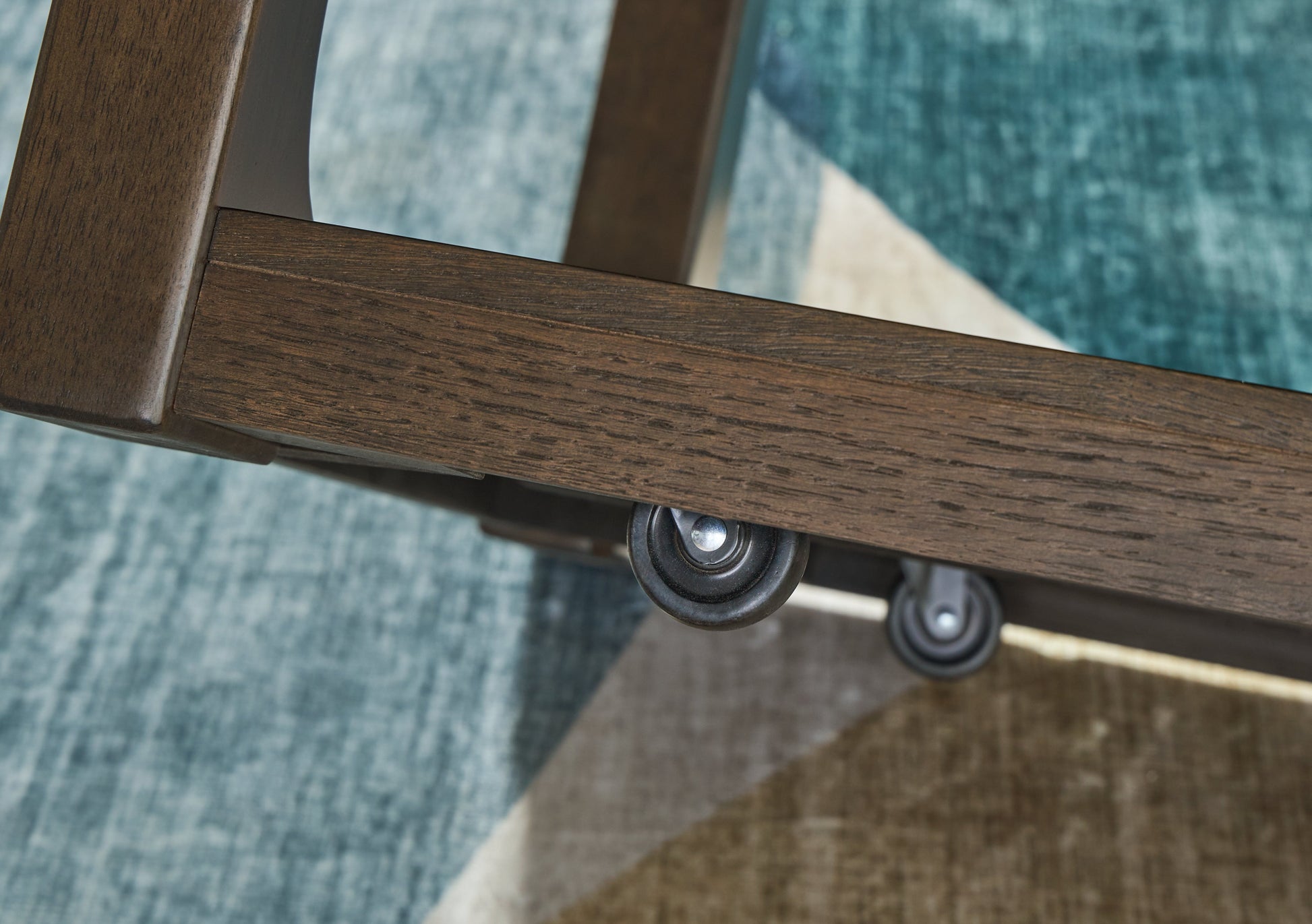 Breckington Dark Brown Rectangular Cocktail Table- Viva Furn