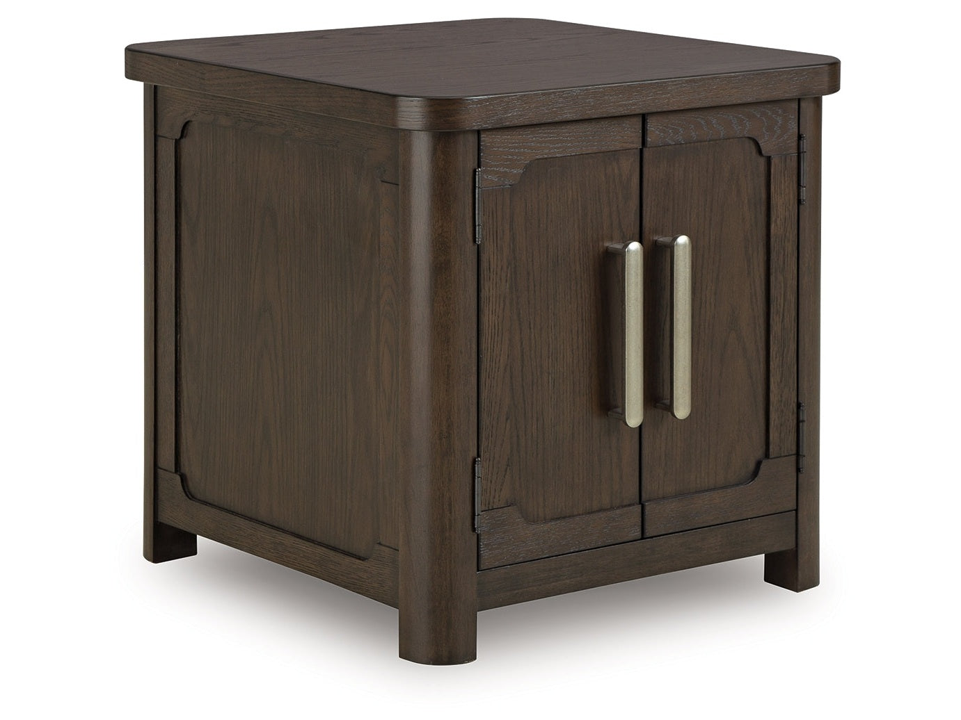 Breckington Dark Brown Rectangular End Table- Viva Furn