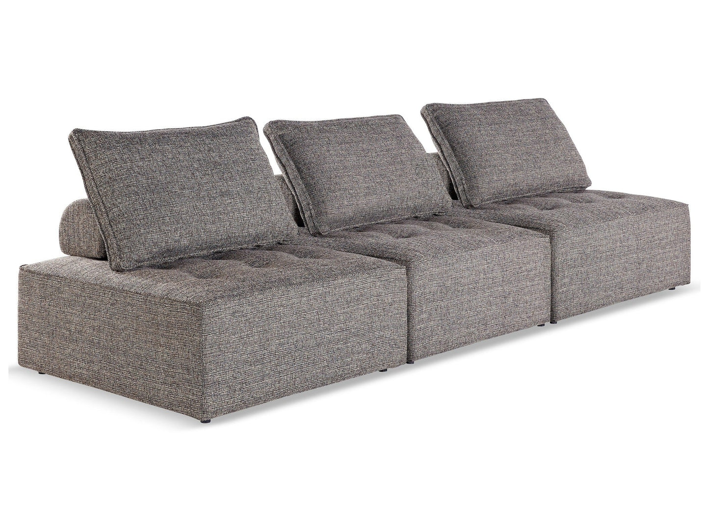 Bree Zee Brown 3-Piece Outdoor Modular Seating- Viva Furn