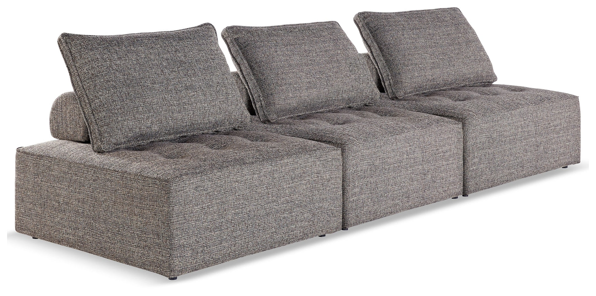 Bree Zee Brown 3-Piece Outdoor Modular Seating- Viva Furn