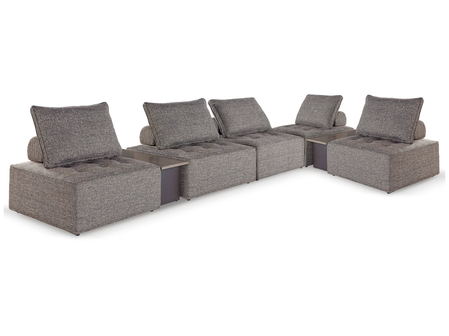 Bree Zee Brown 7-Piece Outdoor Modular Seating- Viva Furn