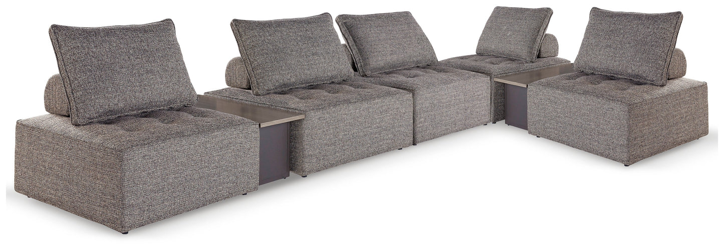 Bree Zee Brown 7-Piece Outdoor Modular Seating- Viva Furn
