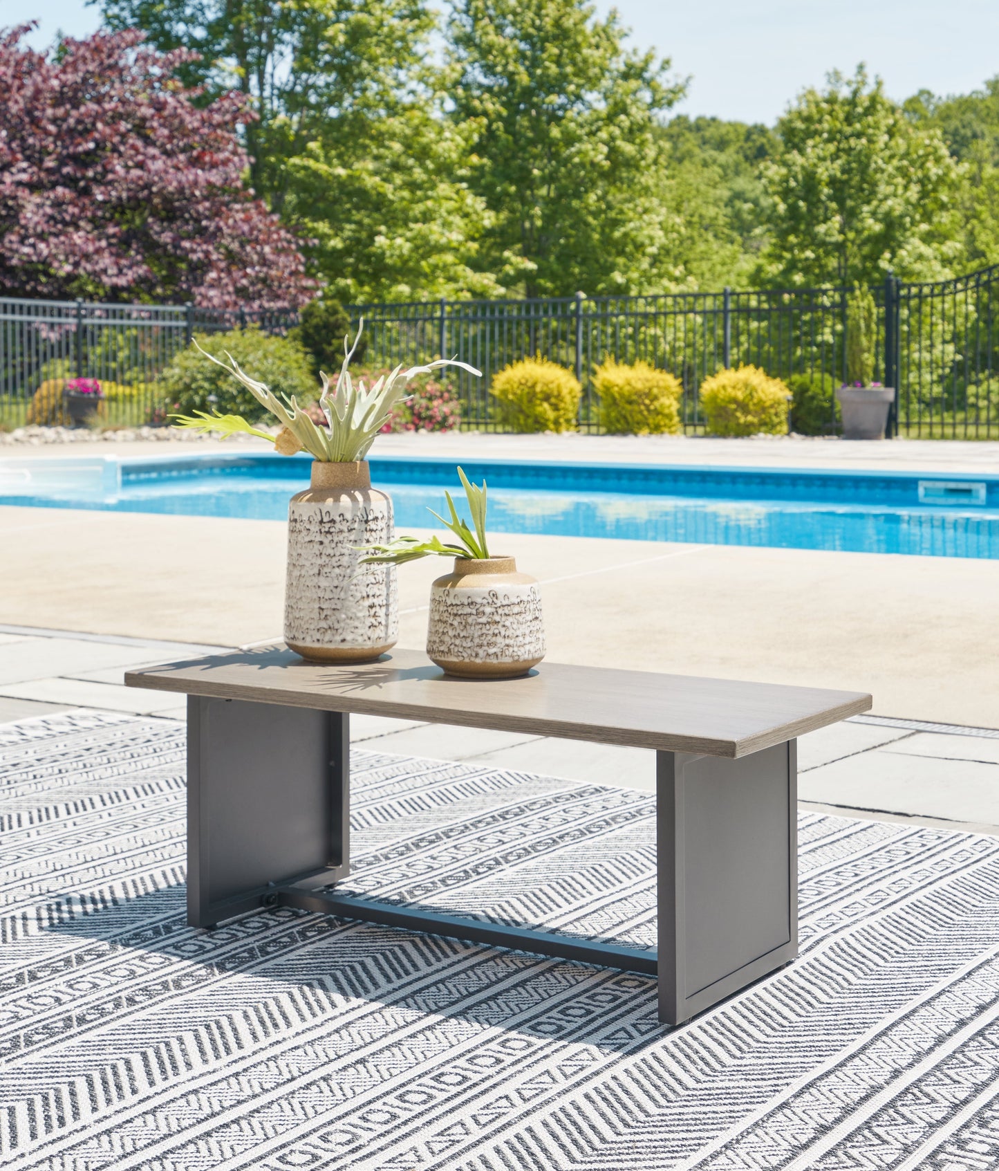 Bree Zee Brown 8-Piece Outdoor Modular Seating (8 outdoor lounge chairs, 2 end tables)- Viva Furn