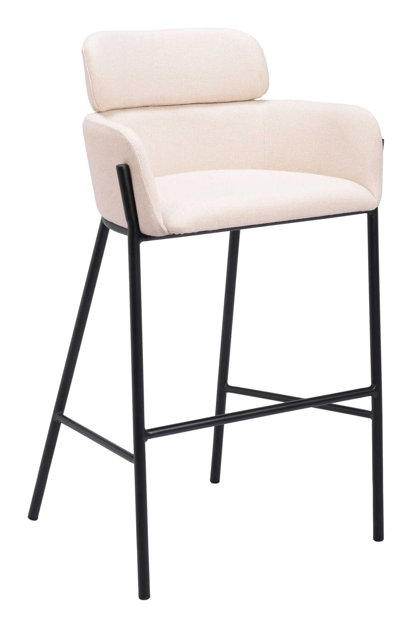 Bremor Beige Barstool - Ornate Home