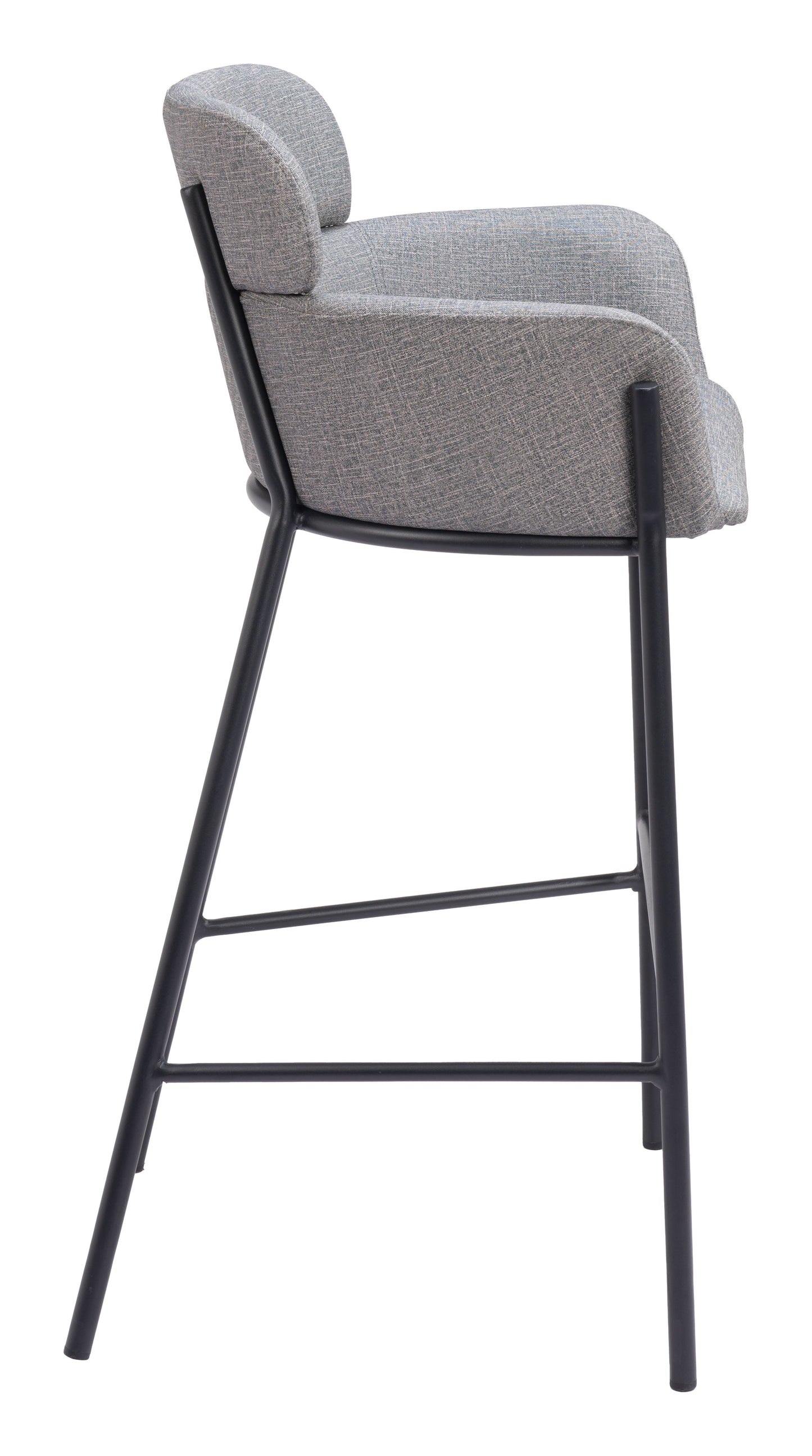 Bremor Slate Gray Barstool - Ornate Home