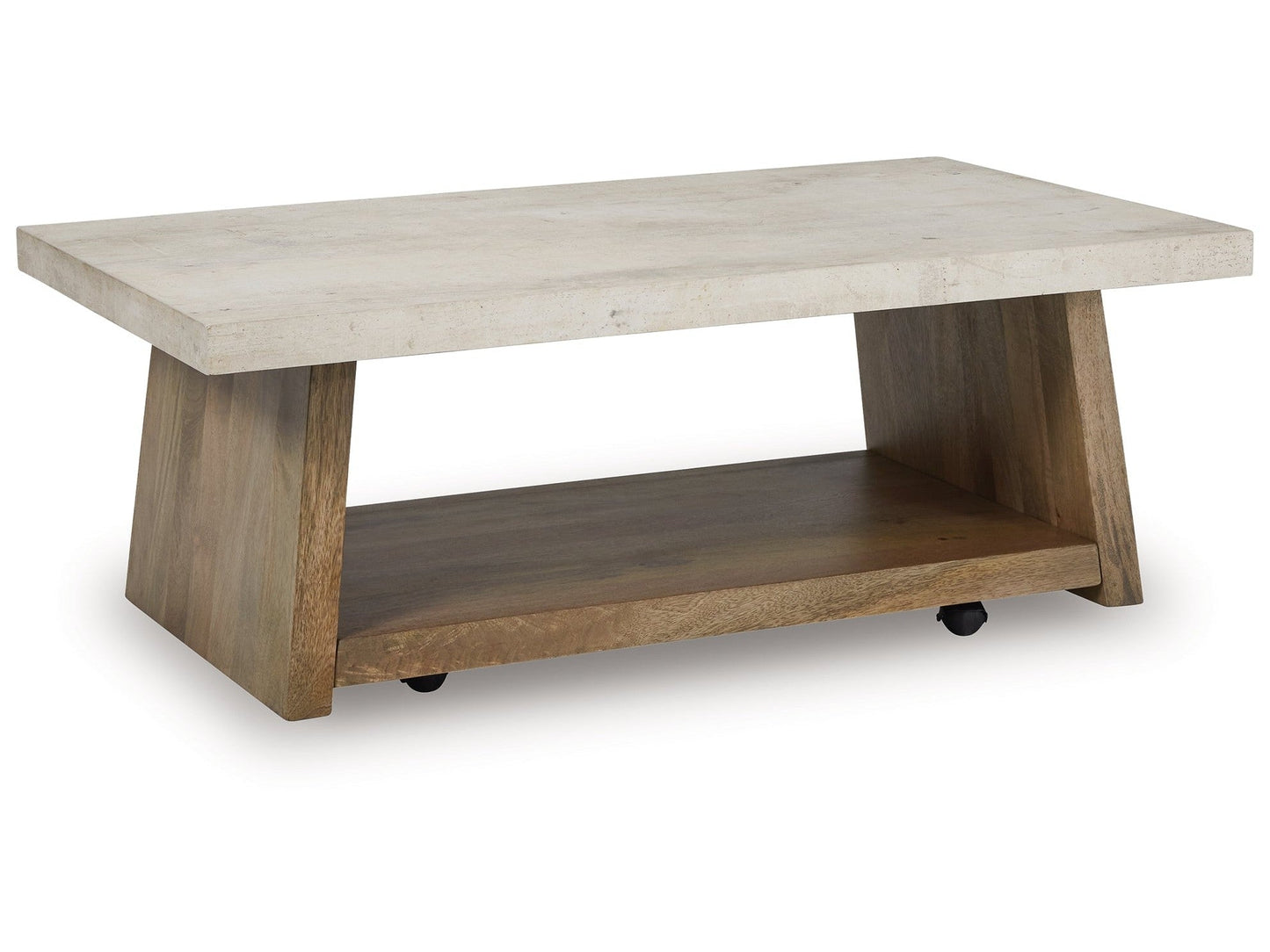Brendalhouse Light Brown Coffee Table- Viva Furn