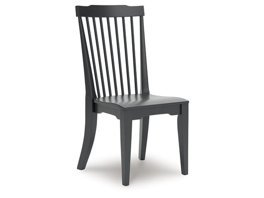 Brenkerton Black Dining Room Side Chair (Set of 2)- Viva Furn