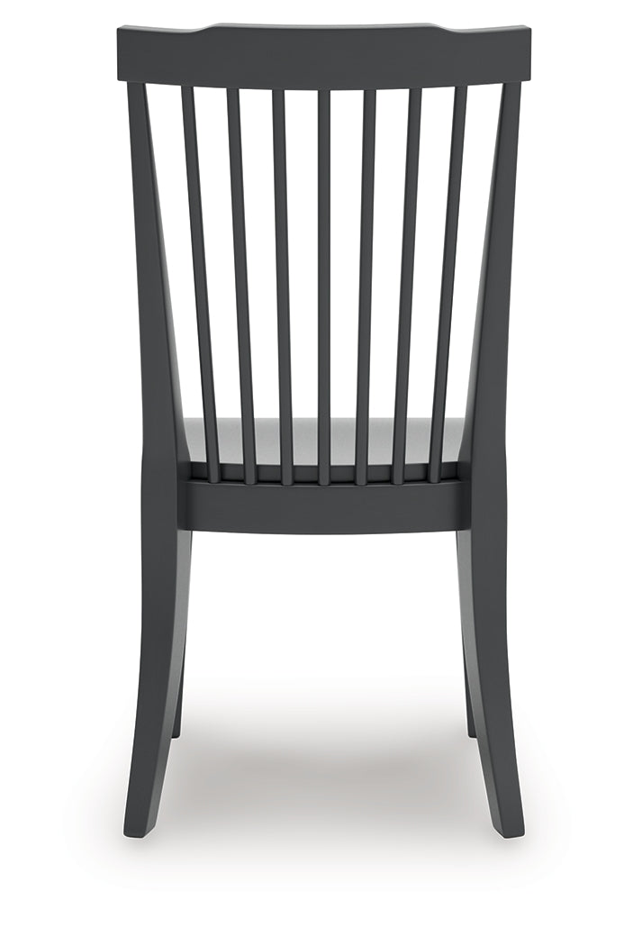 Brenkerton Black Dining Room Side Chair (Set of 2)- Viva Furn