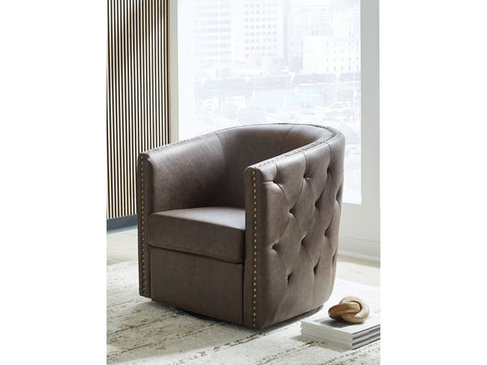 Brentlow Granite Swivel Accent Chair- Viva Furn