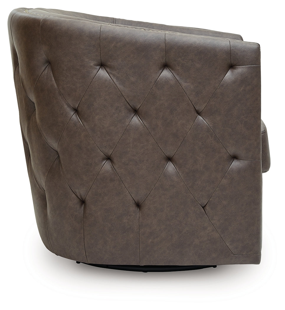Brentlow Granite Swivel Accent Chair- Viva Furn