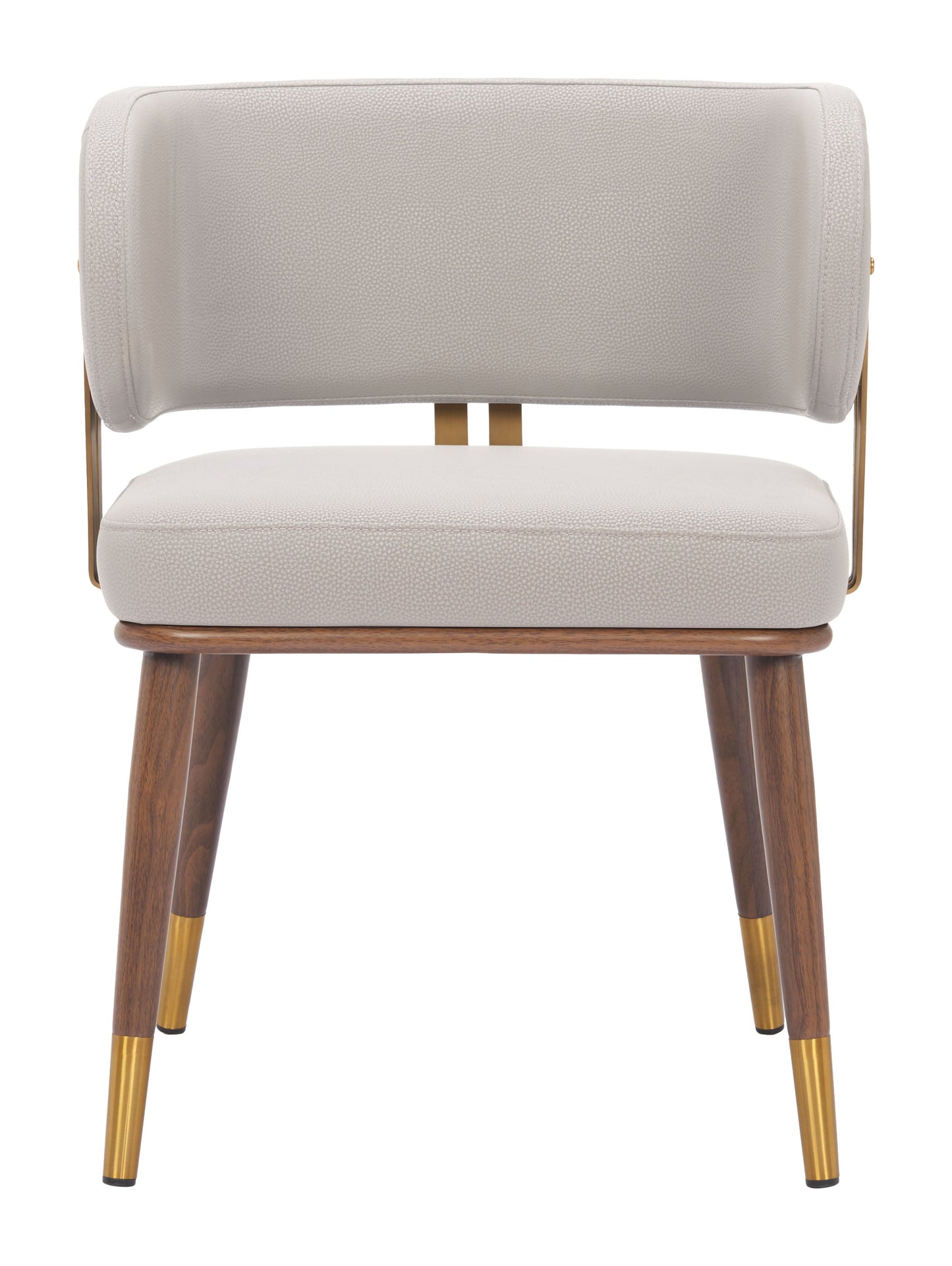 Brew Beige & Walnut Dining Chair - Ornate Home