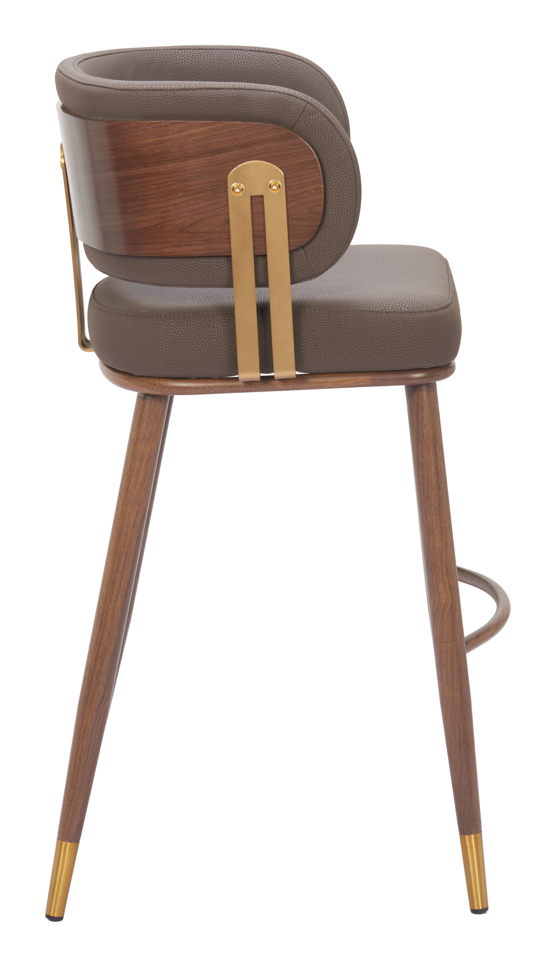 Brew Brown & Walnut Barstool - Ornate Home