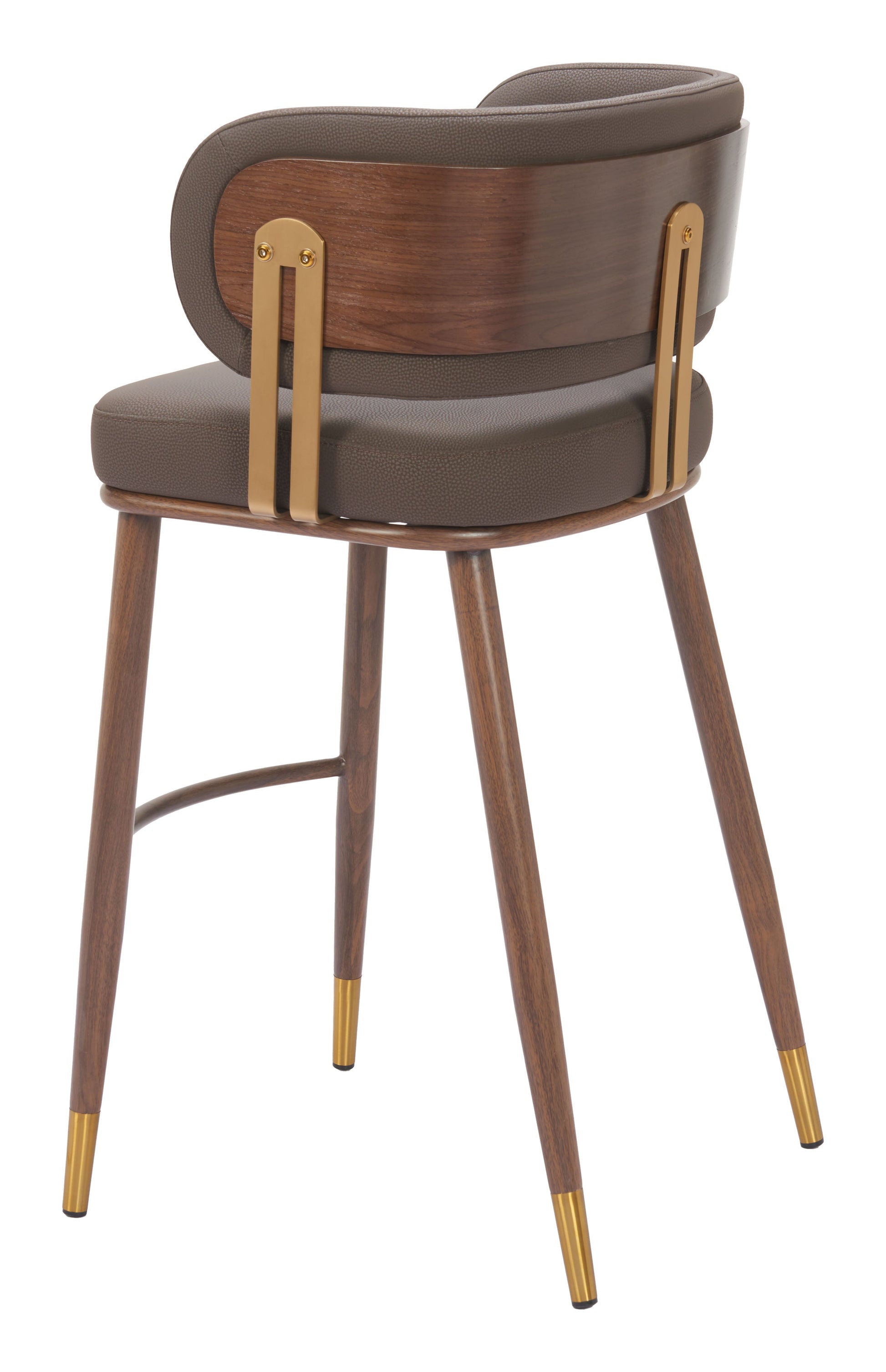 Brew Brown & Walnut Barstool - Ornate Home