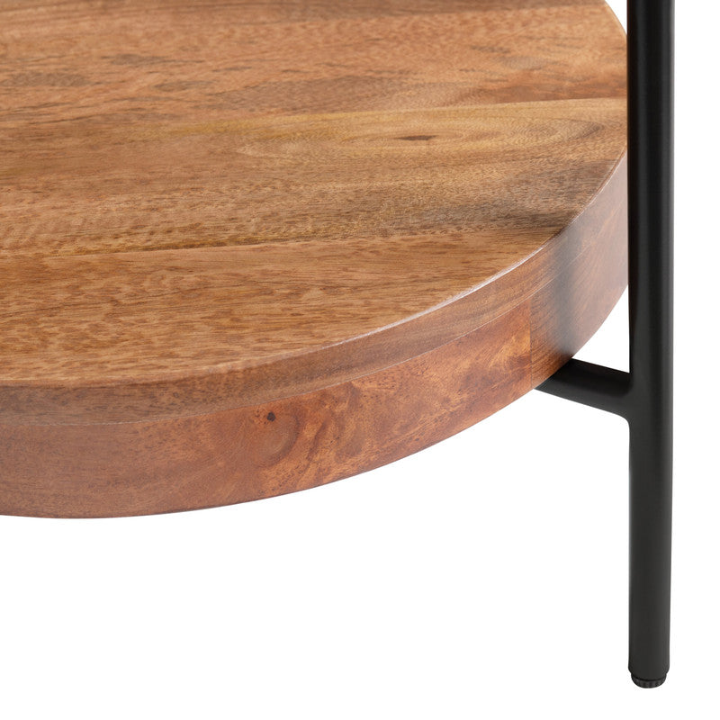 Brewpub White/Brown End Table - Ornate Home