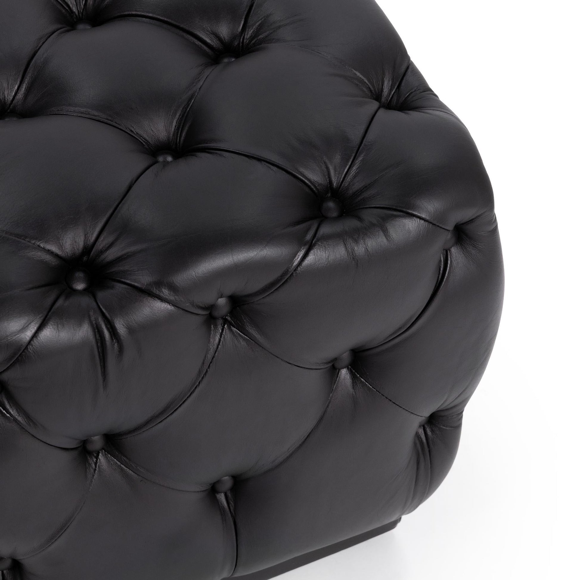 Briar Midnight Raven 18" Square Ottoman - Ornate Home