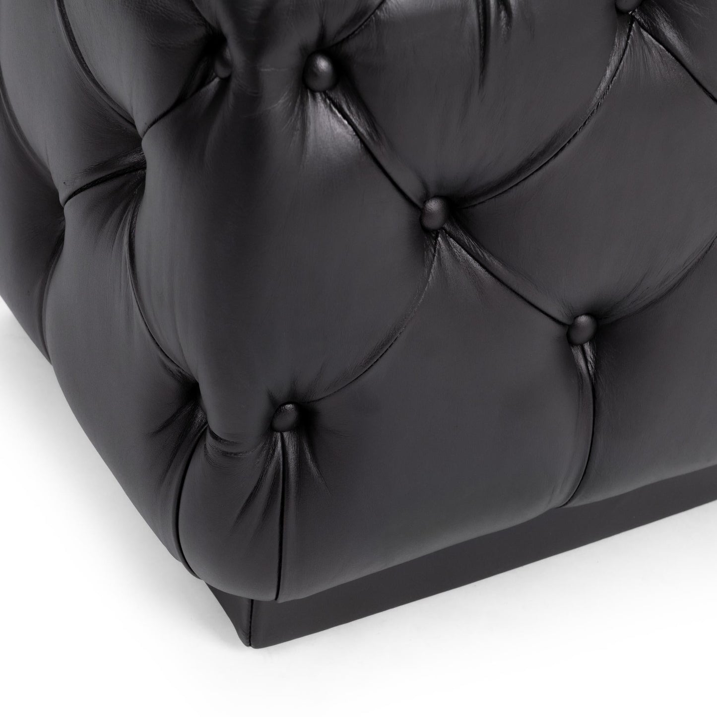 Briar Midnight Raven 18" Square Ottoman - Ornate Home