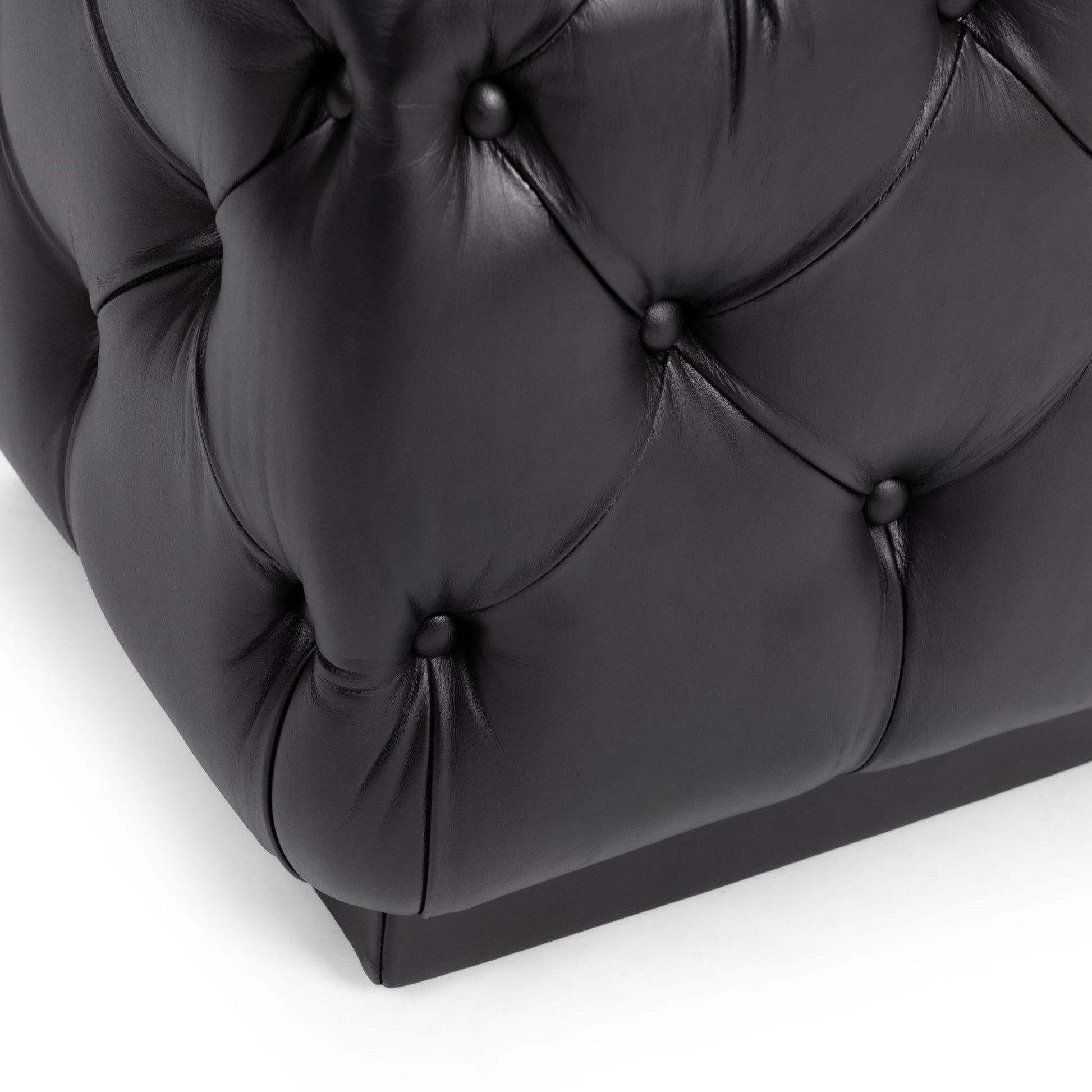 Briar Midnight Raven 18" Square Ottoman - Ornate Home