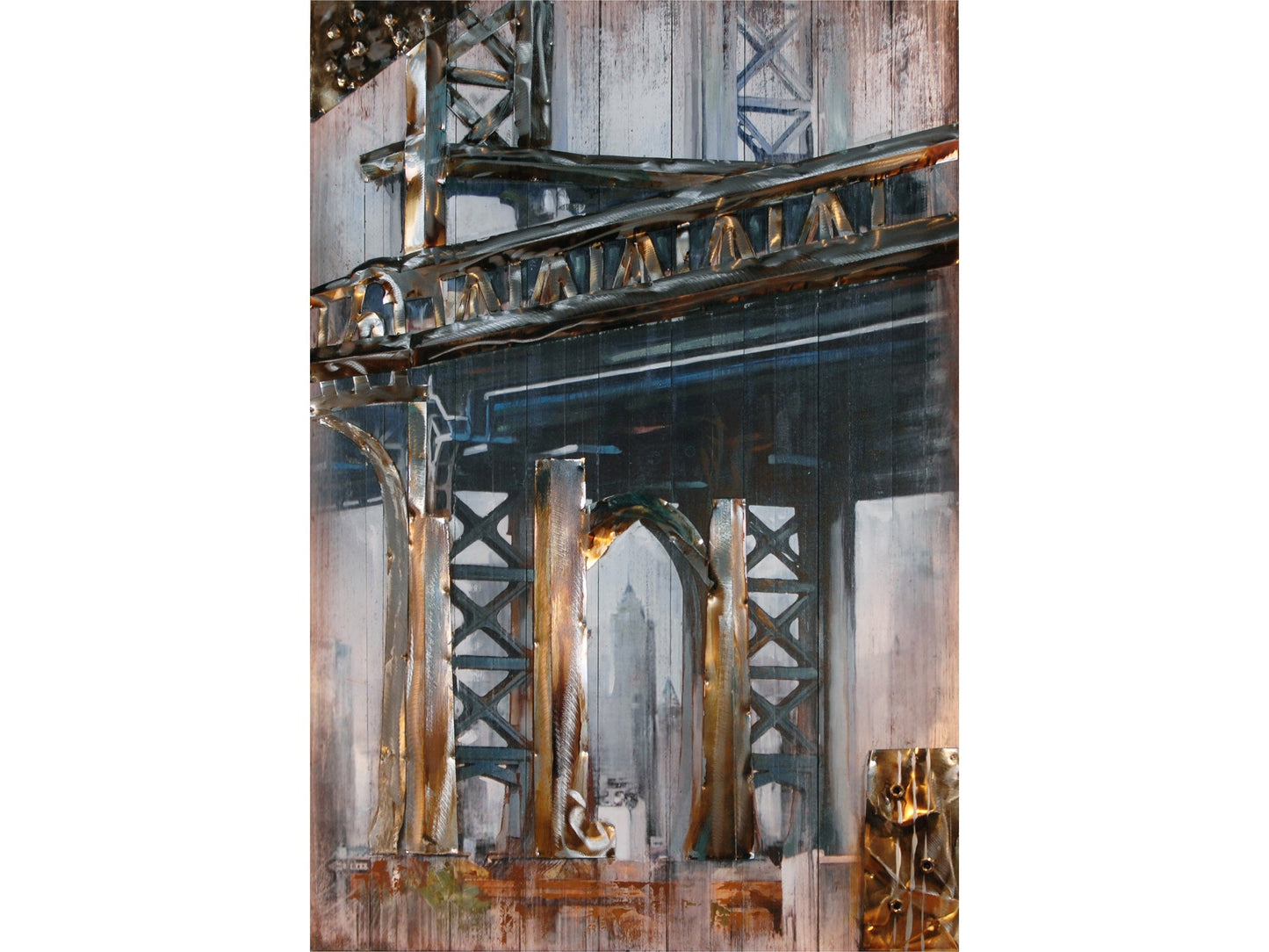 Bridge Gray/Brown Wall Art - Ornate Home