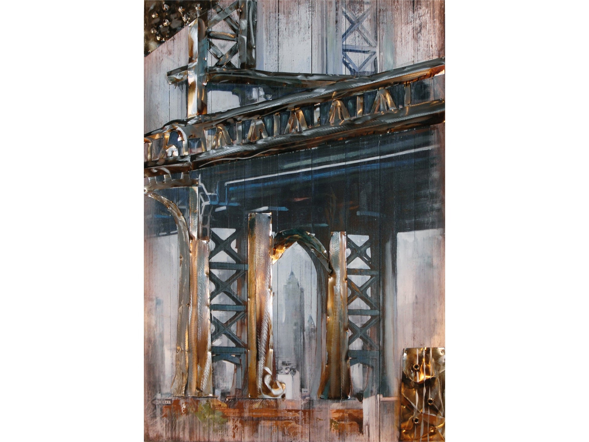 Bridge Gray/Brown Wall Art - Ornate Home