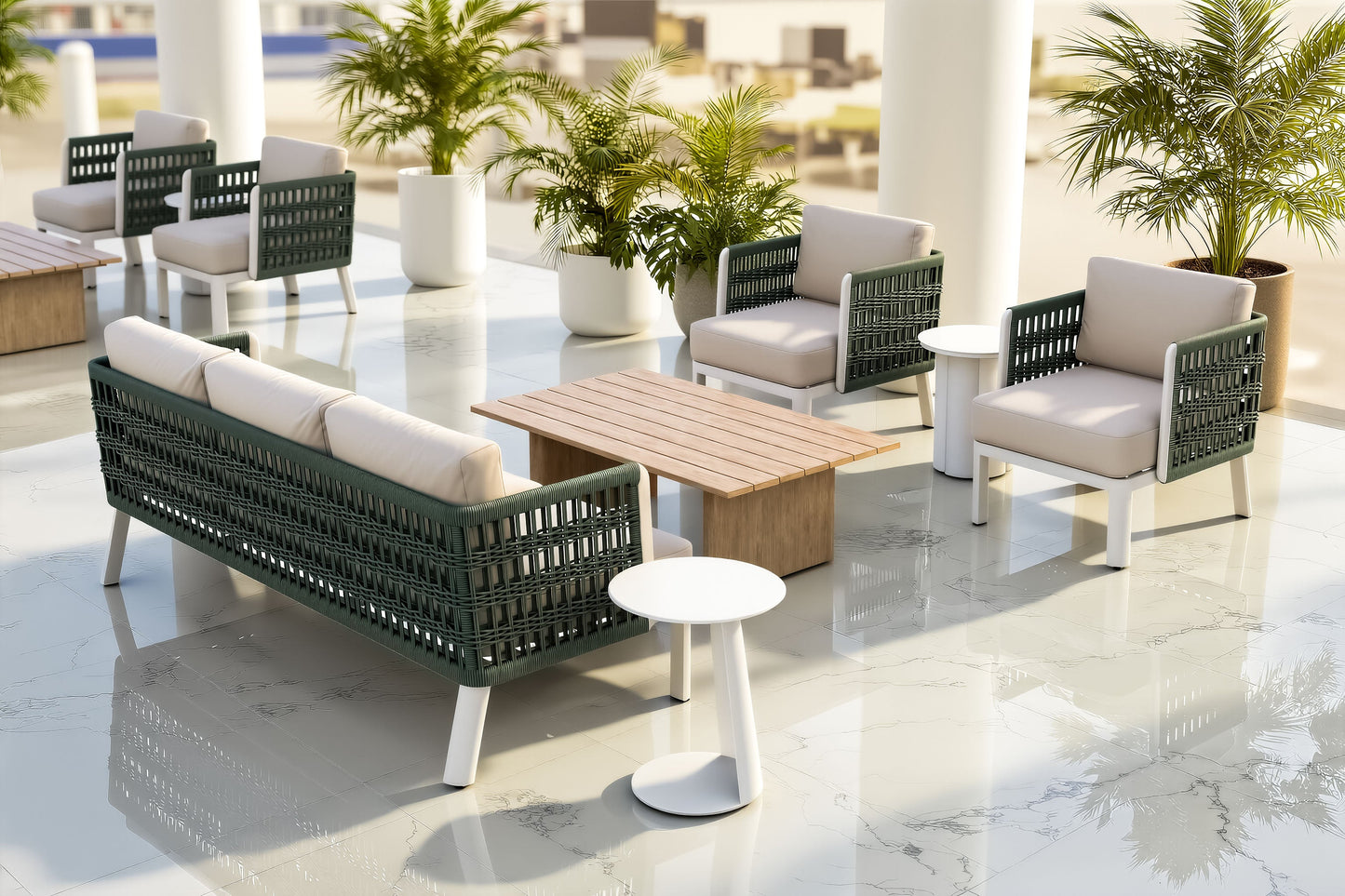 Bridgehampton White Outdoor Armchair - Ornate Home