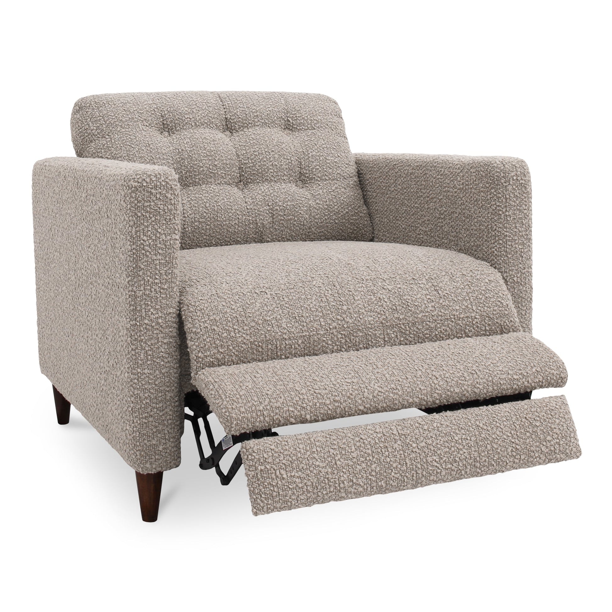 Bridgers Warm Grey Power Recliner Chair - Ornate Home