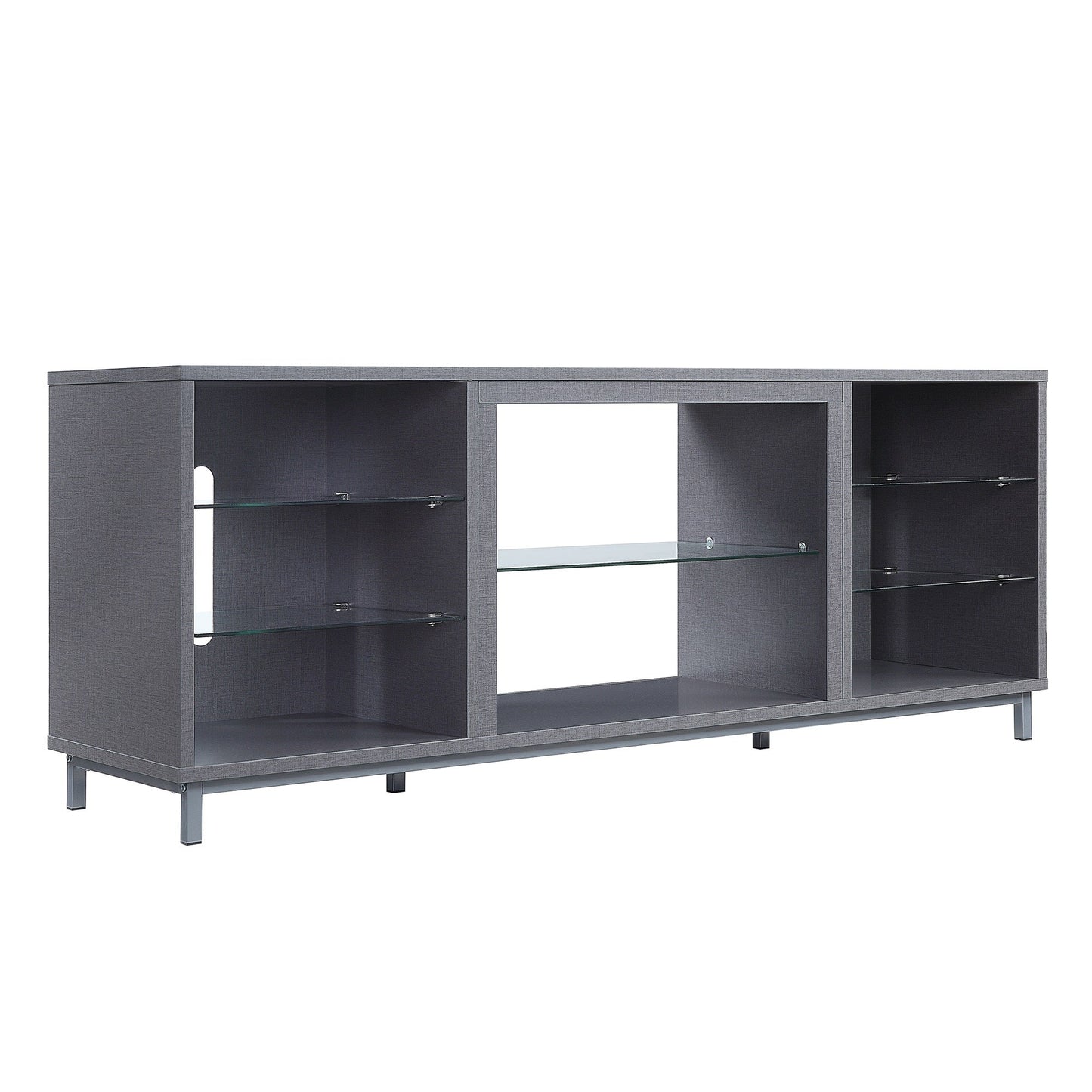 Brighton 60" TV Stand in Grey - Ornate Home