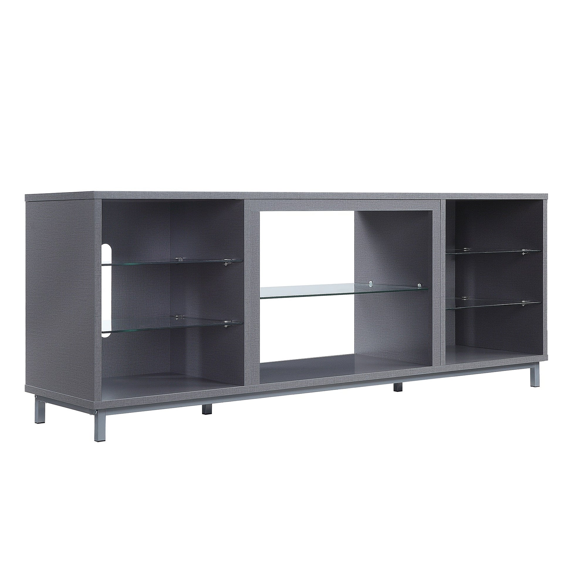 Brighton 60" TV Stand in Grey - Ornate Home