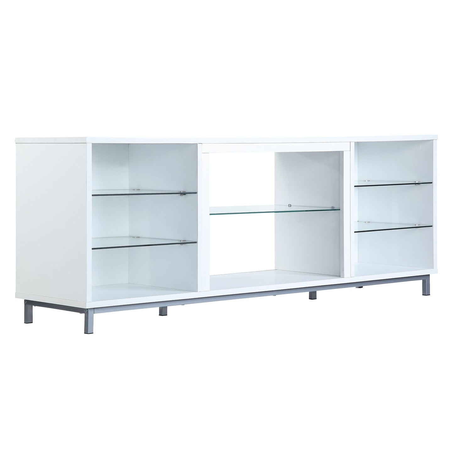 Brighton 60" TV Stand in White - Ornate Home