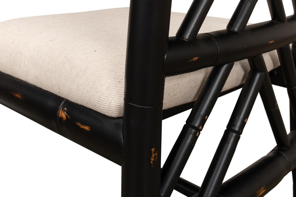 Brighton Black Bamboo Side Chair (Set of 2) - Ornate Home