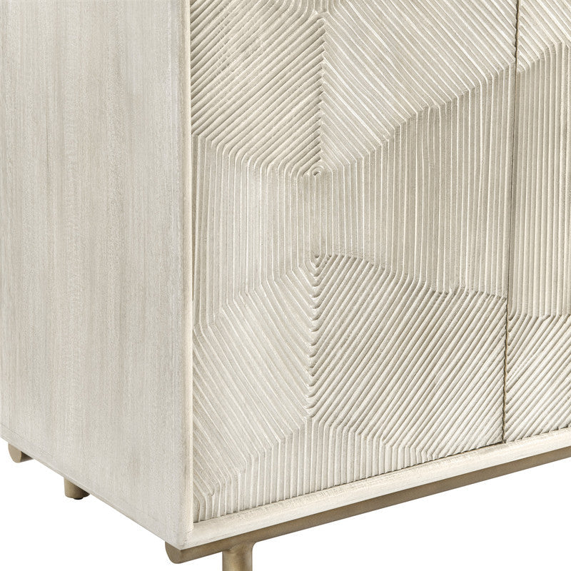 Brighton Cream/Gold Sideboard - Ornate Home