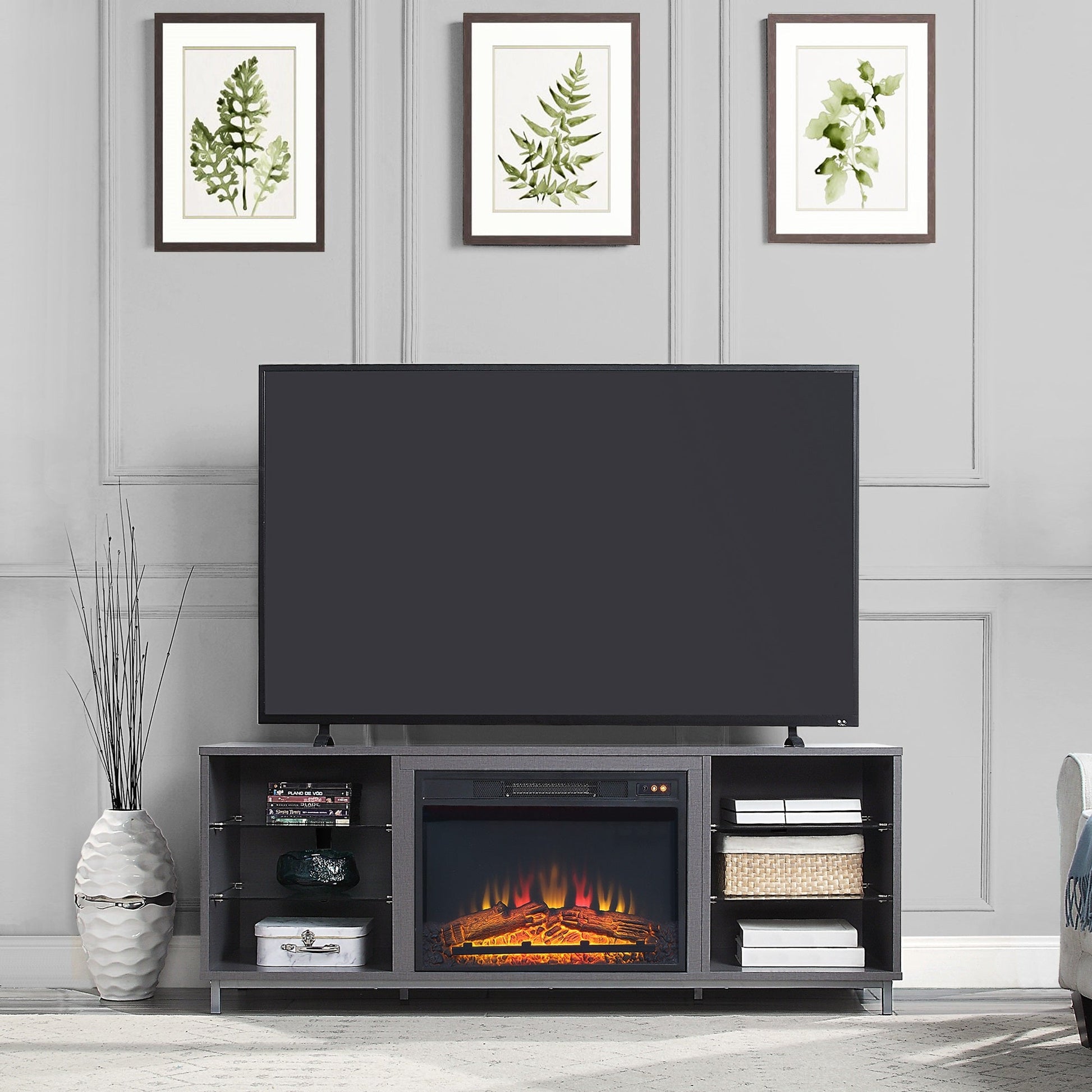Brighton Fireplace in Grey - Ornate Home