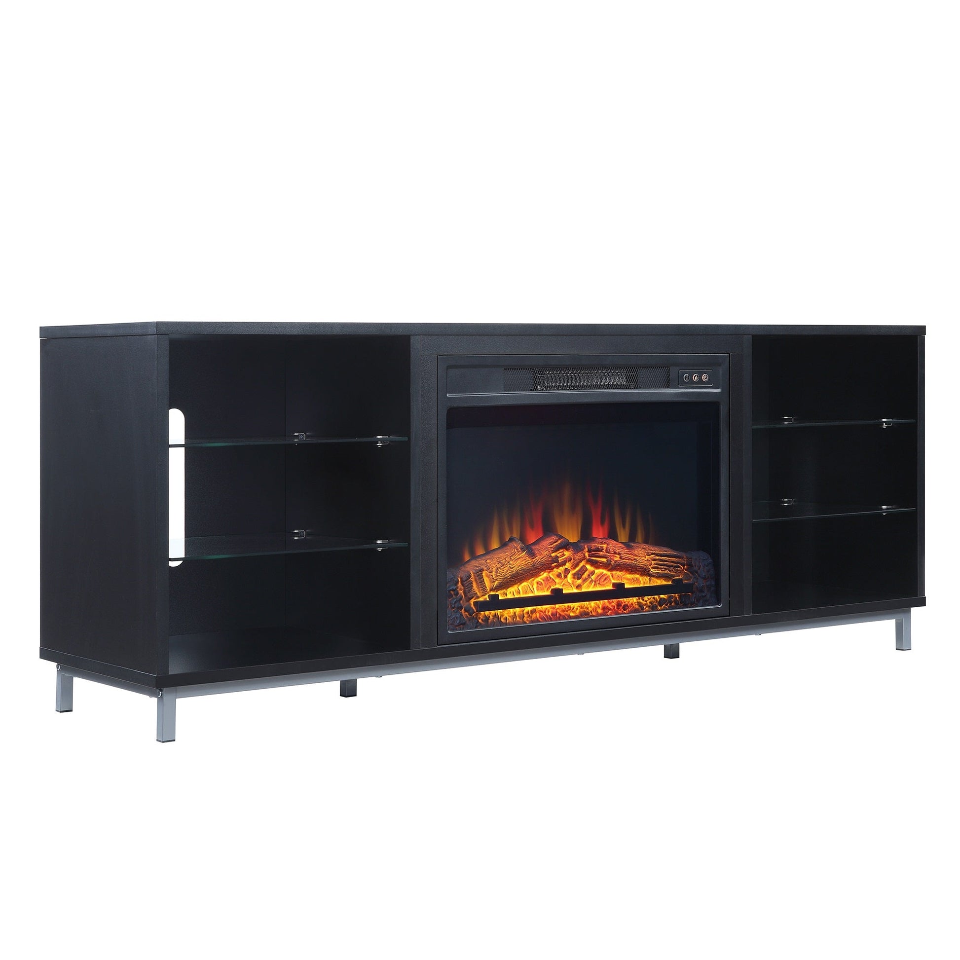 Brighton Fireplace in Onyx - Ornate Home