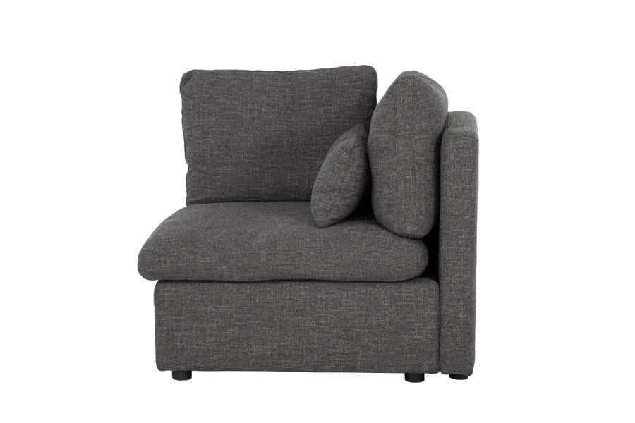 Divani Casa Paseo Charcoal Modular Sectional / 4pc - Ornate Home
